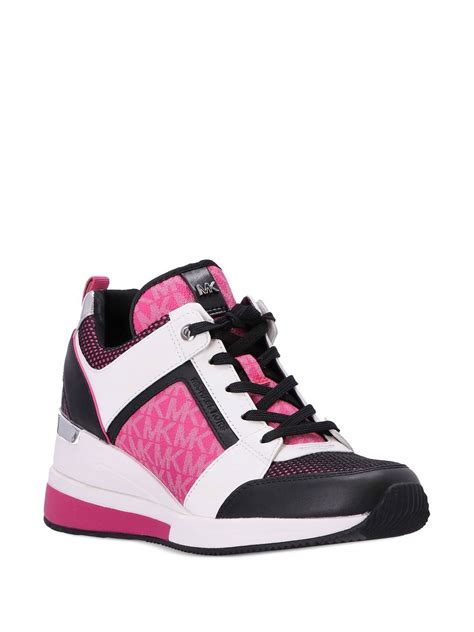 platform sneakers michael kors|Michael Kors high heel sneakers.